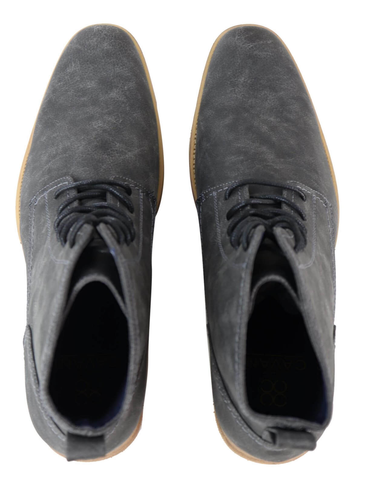 Mens Matt Leather Laced Peaky Blinders Boots