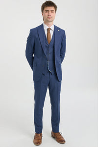 James Heren 3-delig Marineblauw Tailored Fit Pak