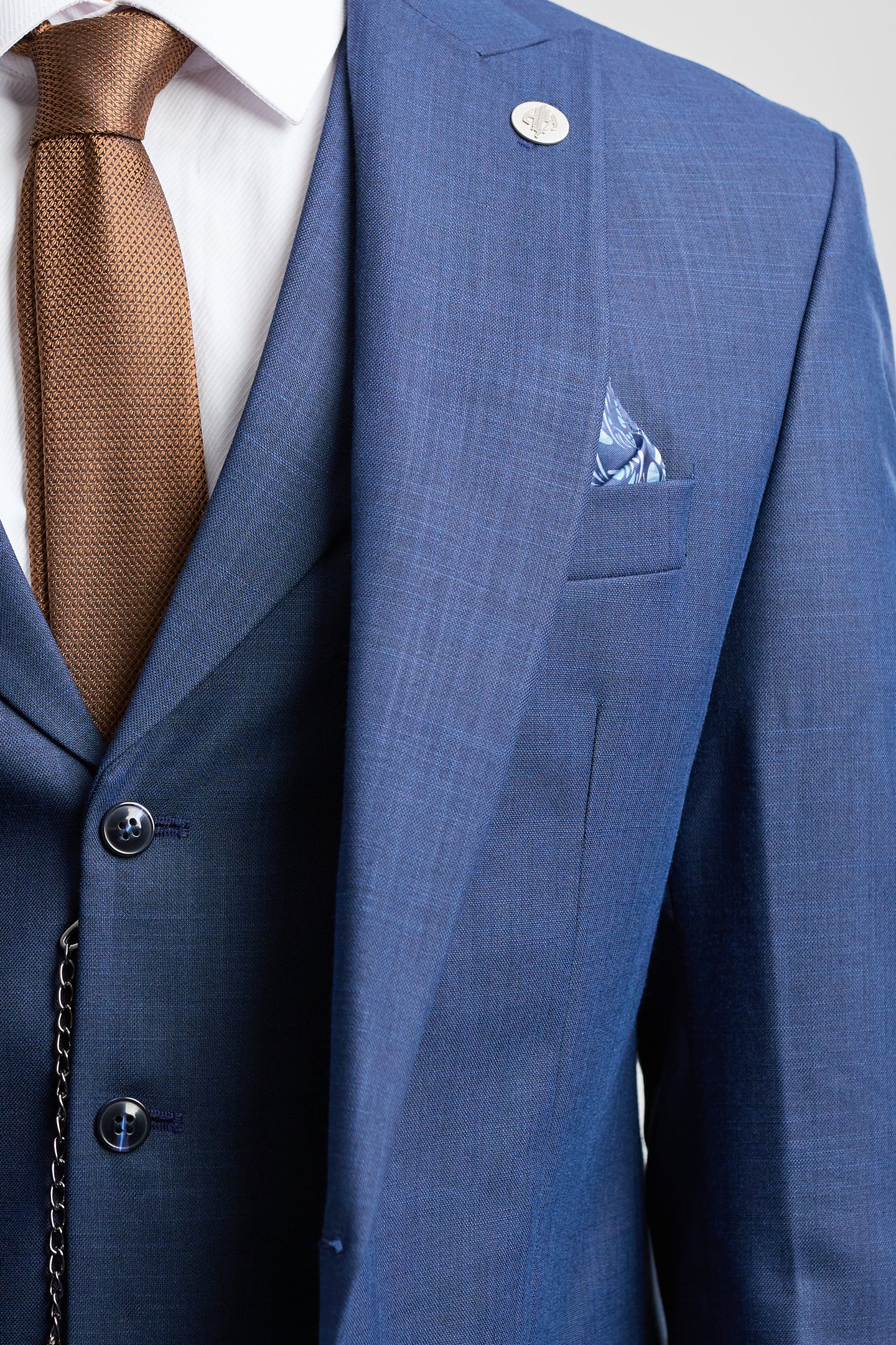 James Heren 3-delig Marineblauw Tailored Fit Pak