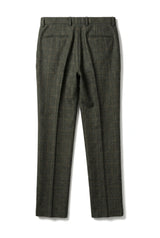 Joshua - Heren groene tweed geruite broek