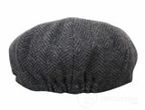 Kids Peaky Blinders Newsboy Tweed Herringbone 8 Panel Hat