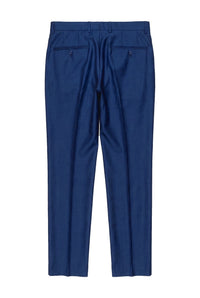Kingsley - Heren effen blauwe broek