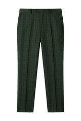 Leo - Heren Groene Geruite Broek