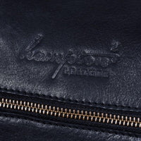 Genuine Leather Vintage Carry On Travel Bag - Black