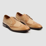 Lorenzo - Ivoorwitte Oxford schoenen voor heren