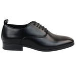Men's Lace Up Black Derby Oxford Shoes