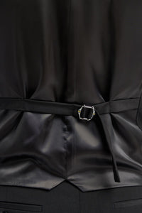 Malibu - Heren Zwart Tailored Fit Gilet