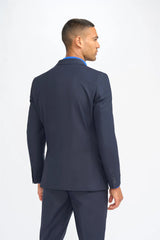 Malibu - Heren Marineblauw Blazer met Tailored Fit