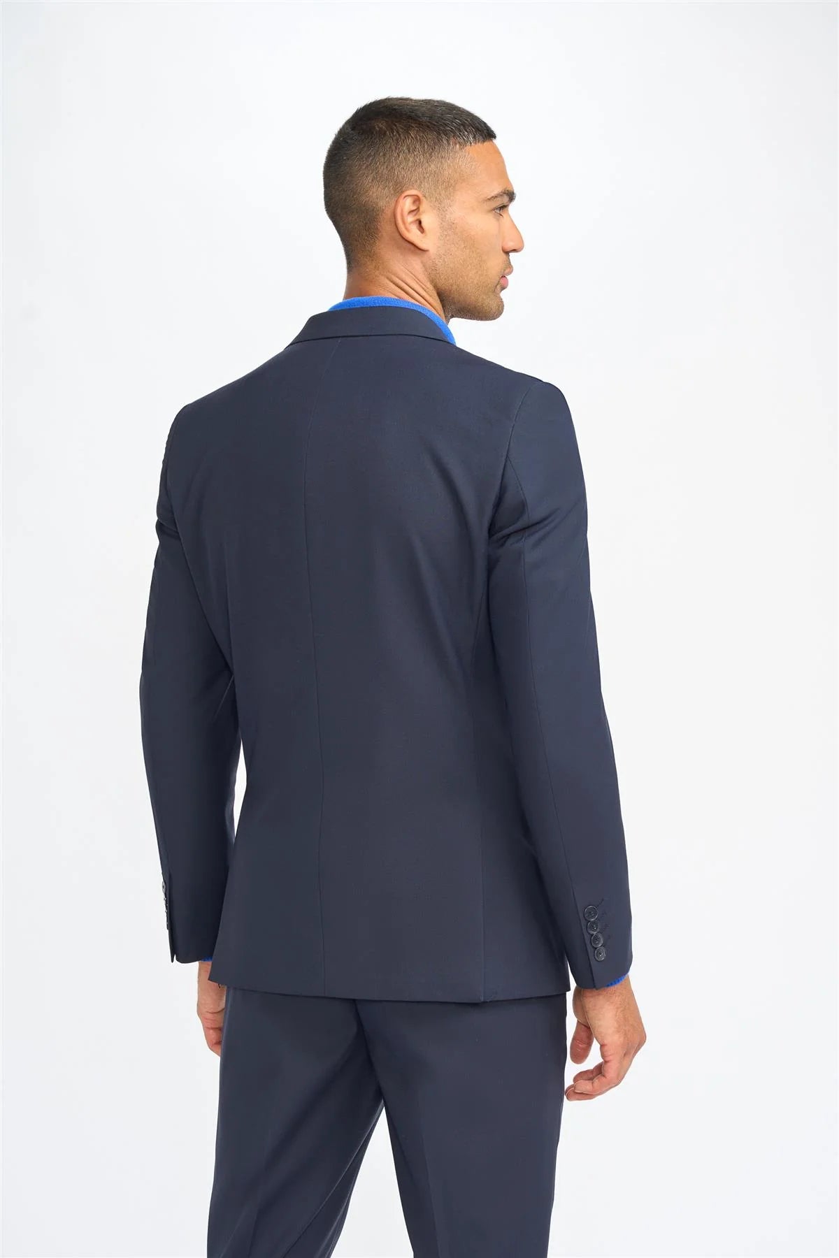 Malibu - Heren Marineblauw Blazer met Tailored Fit