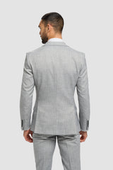 Malibu - Men's Grey 3 Piece Tailored Fit Suit