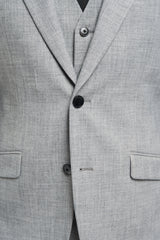 Malibu - Men's Grey 3 Piece Tailored Fit Suit