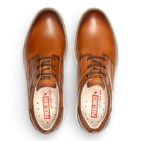 Manacor - Bruine leren vetersneakers voor heren