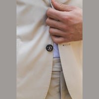 Mario - Men's 2 Piece Summer Suit Beige Office Wedding Classic Italian