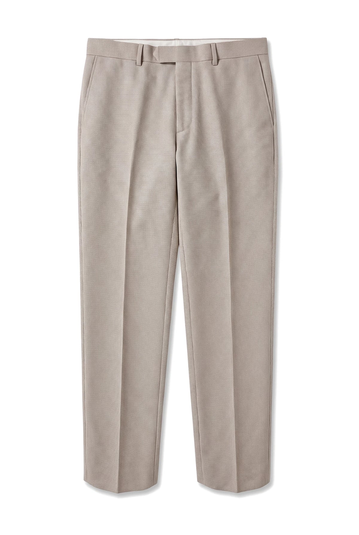 Mayfair - Beige Birdseye formele broek voor heren