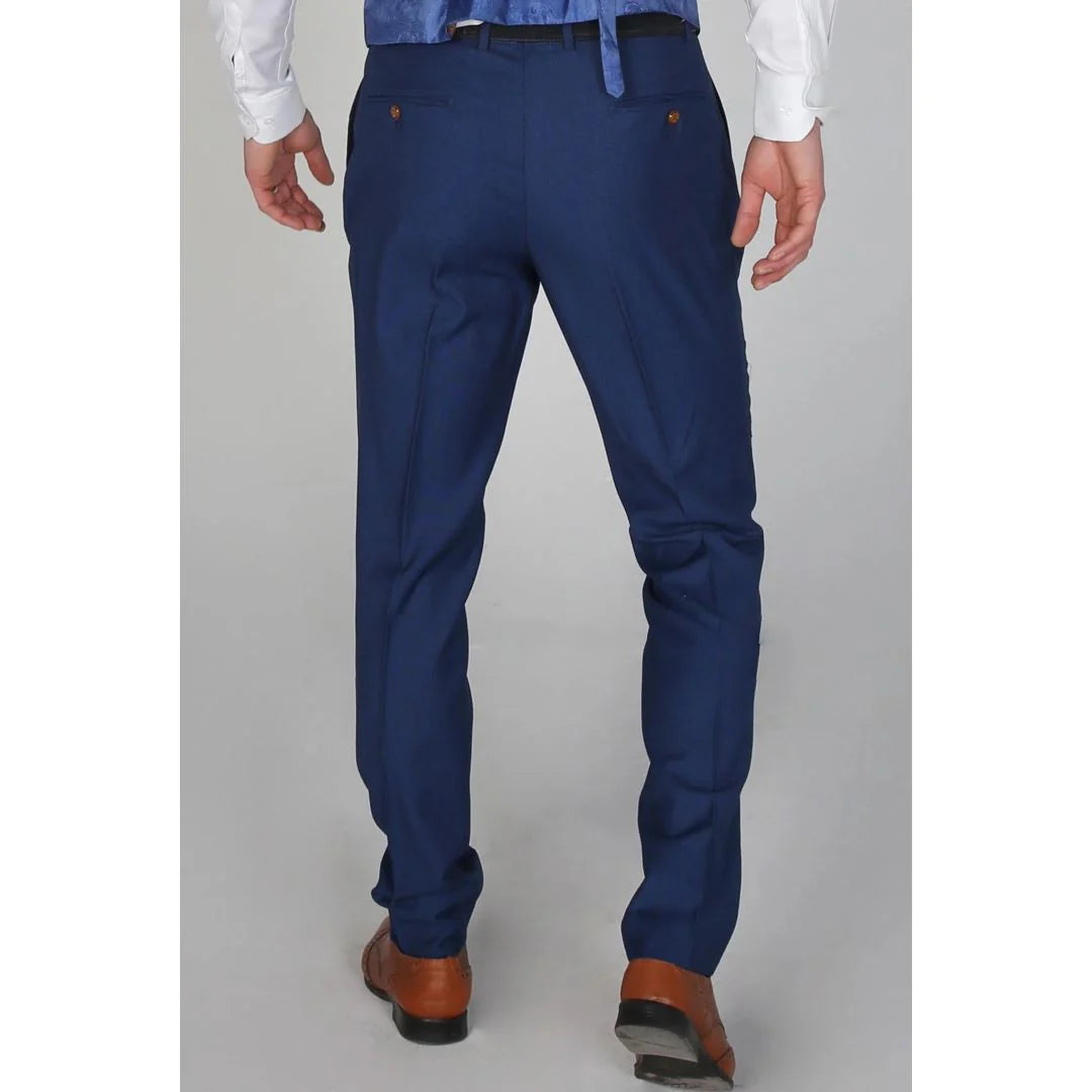 Mayfair- Men's Plain Blue Trouser