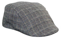 Marc Darcy Hampton Mens Tweed Vintage Retro Grandad Flat Caps Hats Peaky Blinders Check Classic