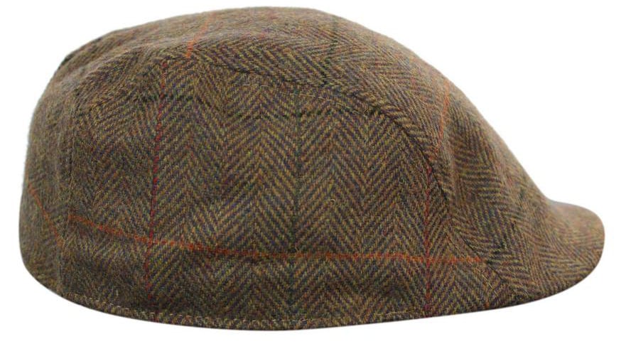 Marc Darcy Nelson Mens Tweed Vintage Retro Grandad Flat Caps Hats Peaky Blinders Check Classic
