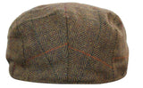 Marc Darcy Nelson Mens Tweed Vintage Retro Grandad Flat Caps Hats Peaky Blinders Check Classic