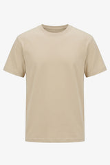 Beige klassiek T-shirt voor heren van een katoenmix