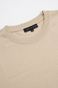 Beige klassiek T-shirt voor heren van een katoenmix