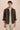 Herenset: bruin linnen jack met rits en beige broek, smart casual zomeroutfit