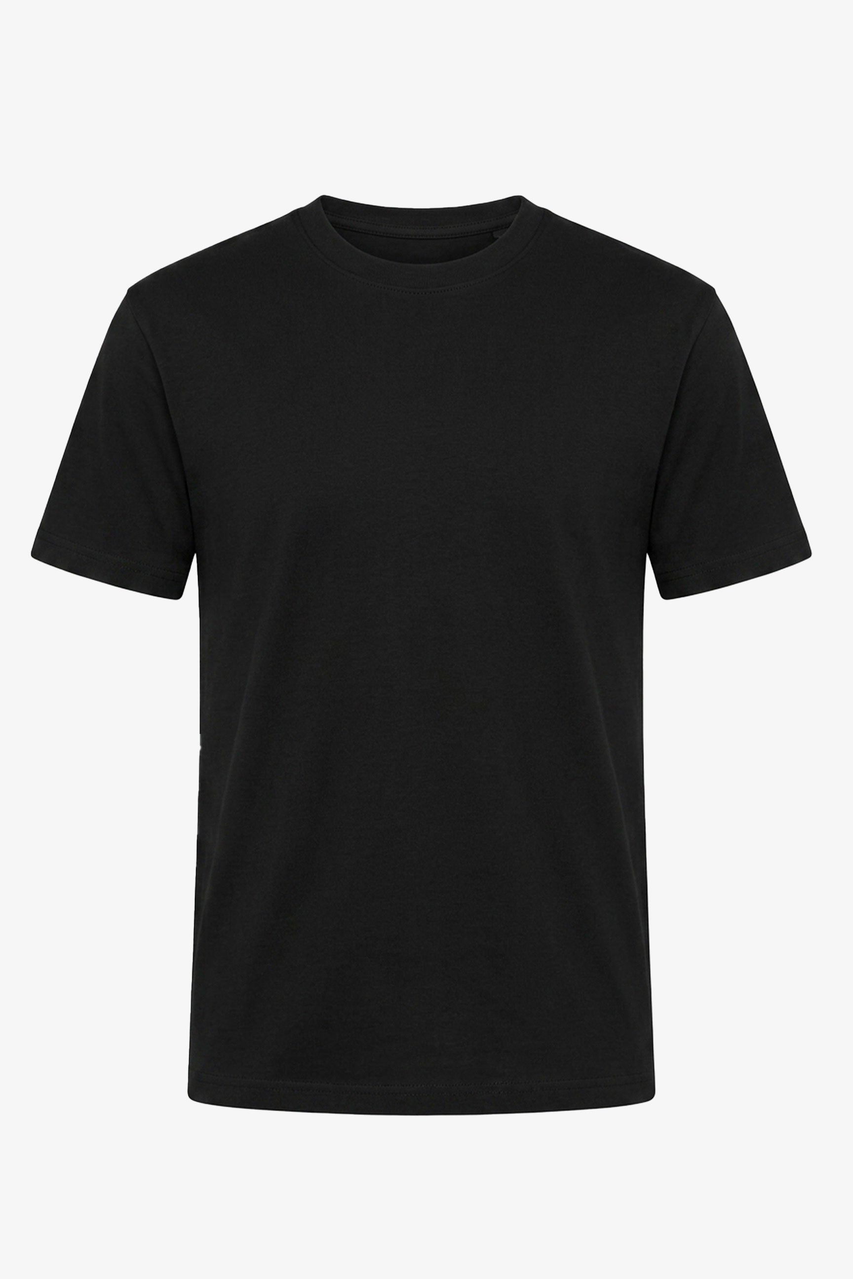 Klassiek zwart katoenen T-shirt voor heren