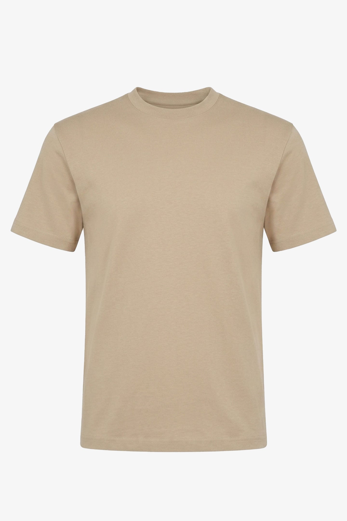 Klassiek bruin katoenen T-shirt voor heren