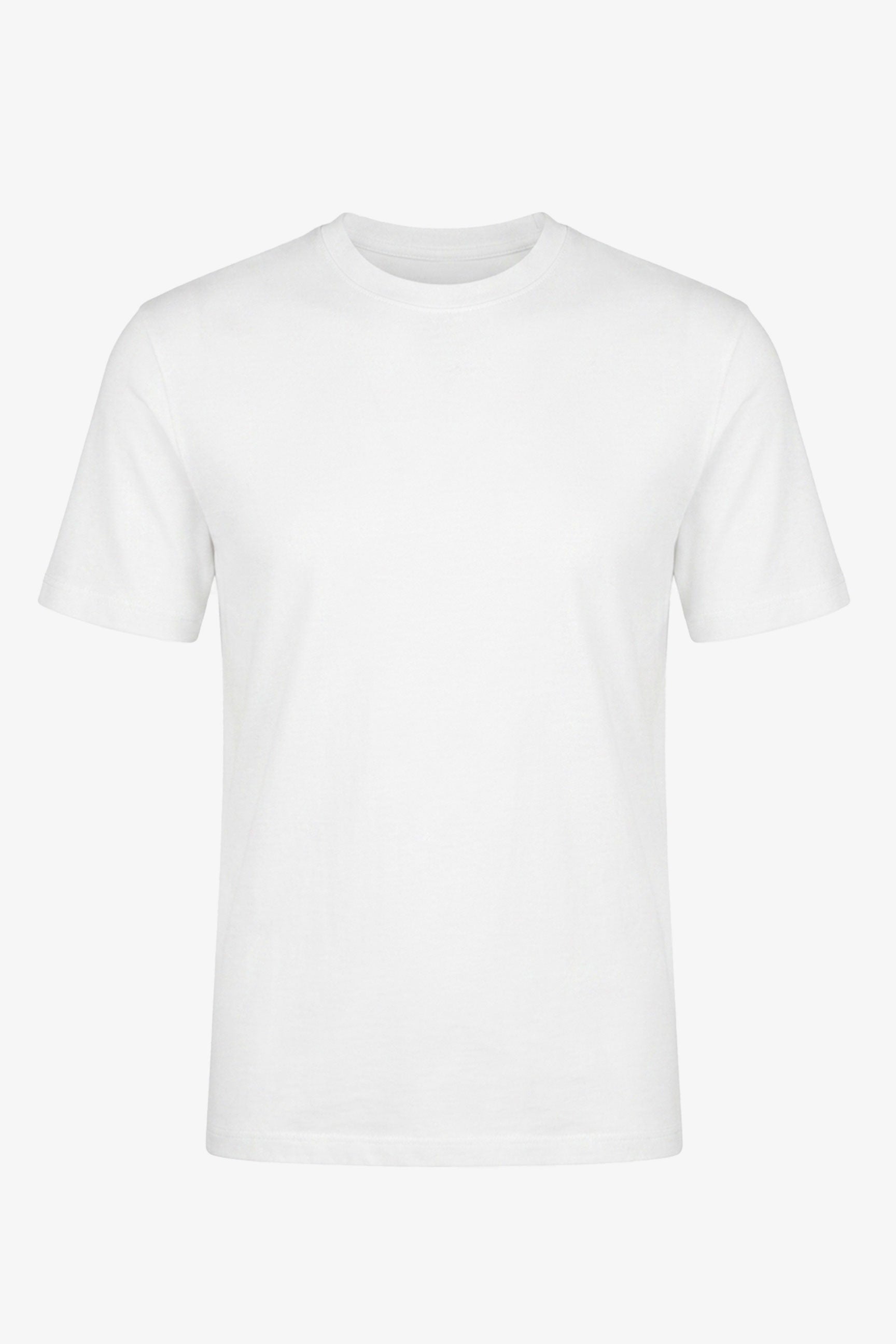 Klassiek off-white katoenen T-shirt voor heren