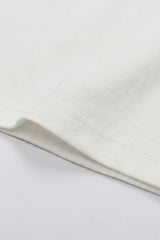 Klassiek off-white katoenen T-shirt voor heren