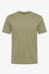 Klassiek olijfgroen katoenen T-shirt voor heren