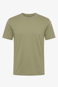 Klassiek olijfgroen katoenen T-shirt voor heren