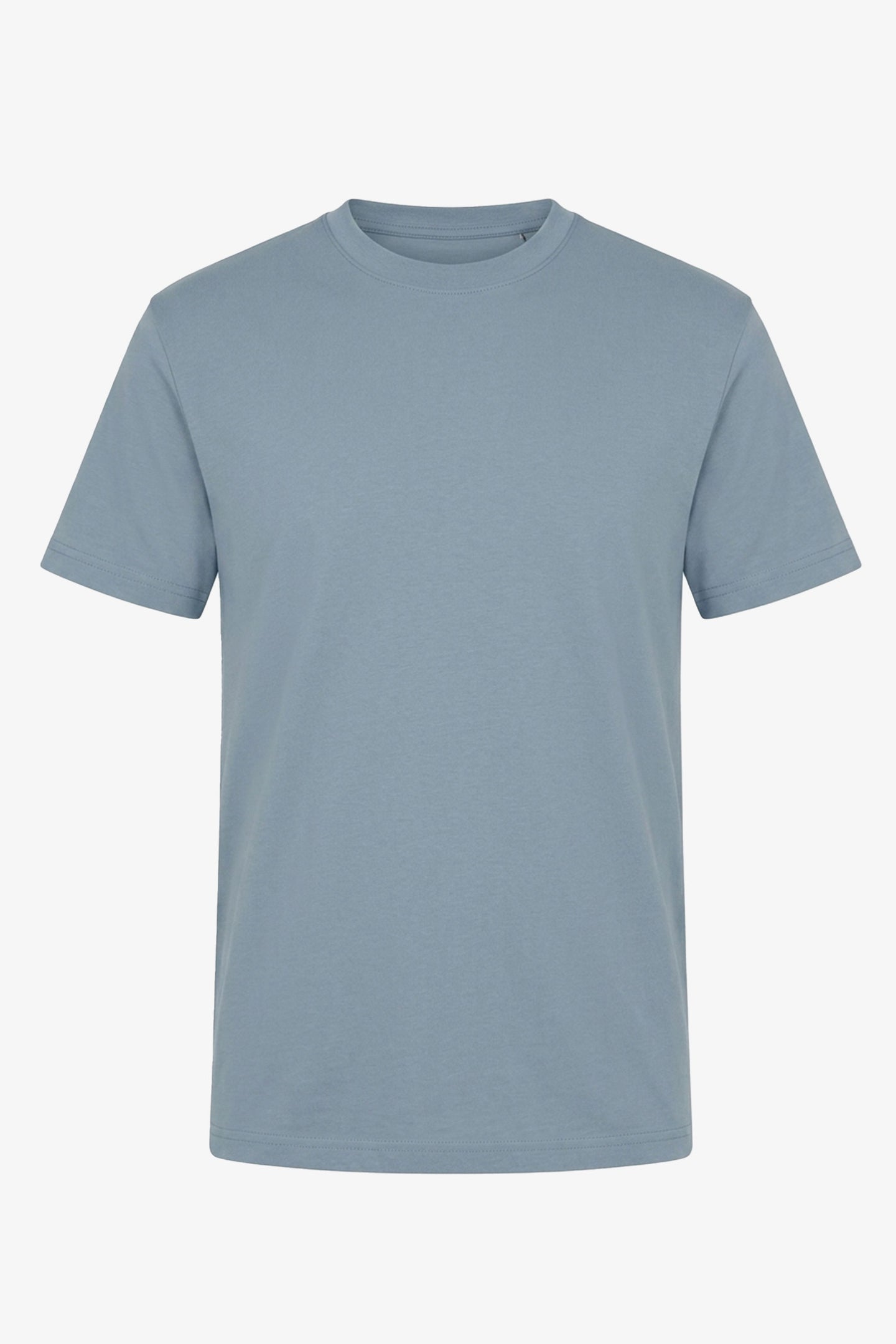 Klassiek lichtblauw katoenen T-shirt voor heren