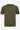 Olijfgroen gebreid T-shirt voor heren, normale pasvorm, ronde hals, korte mouwen.