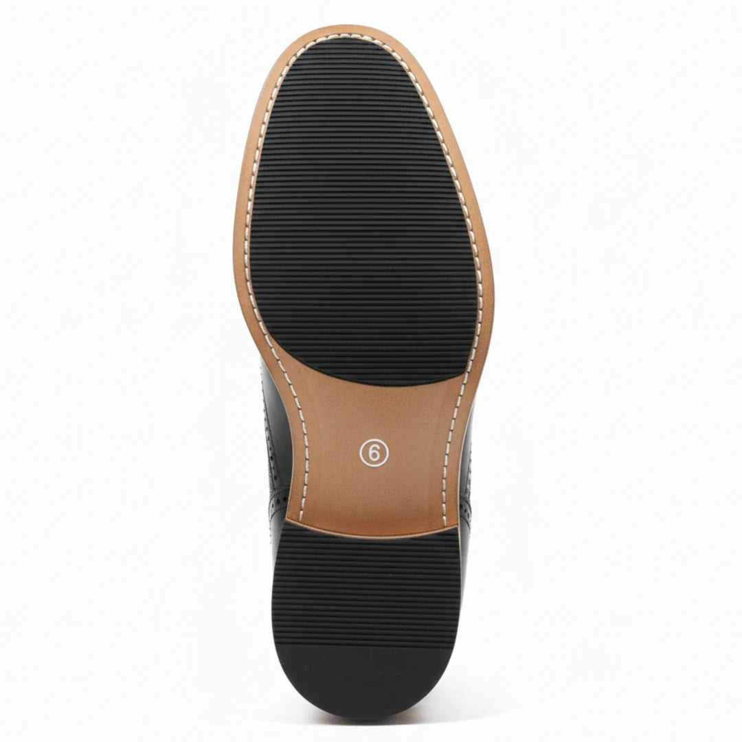 Wingtip Brogue enkellaarsjes voor heren