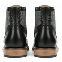 Wingtip Brogue enkellaarsjes voor heren