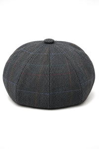 Heren 8-delige Razor Baker Boy-hoed van wollen tweed Blinders Newsboy platte pet