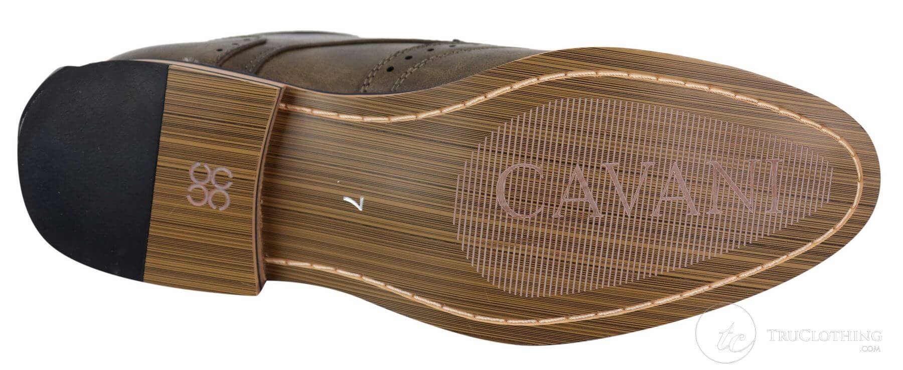 Mens Brown Laced Brogue Boots - Cavani Sava