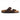Bruine leren instapslippers voor heren met voetbed.