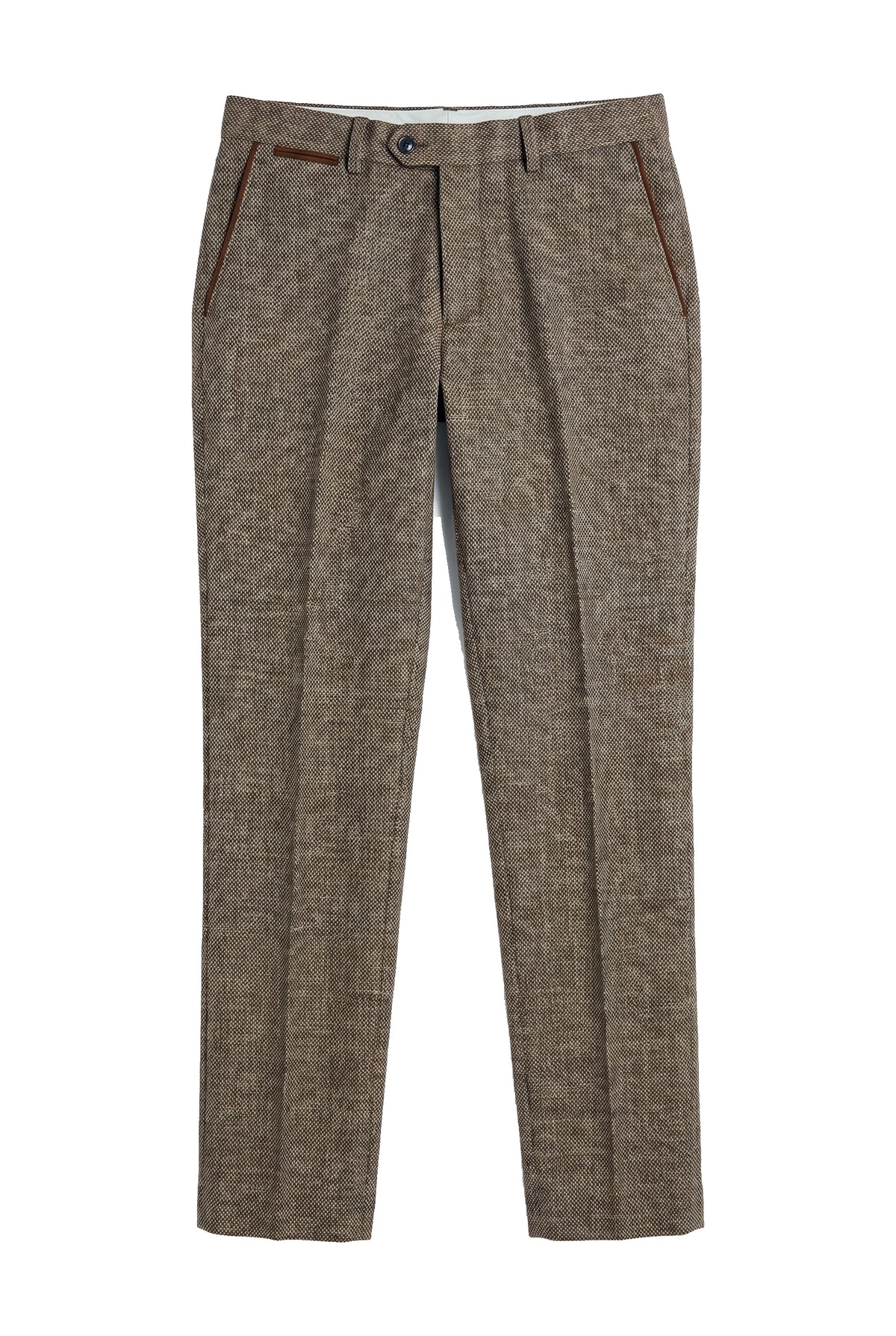Ralph - Heren Tweed Bruine Broek