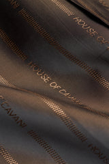 Herenjas van bruin wolmengsel met pied-de-poulemotief en tweedmotief