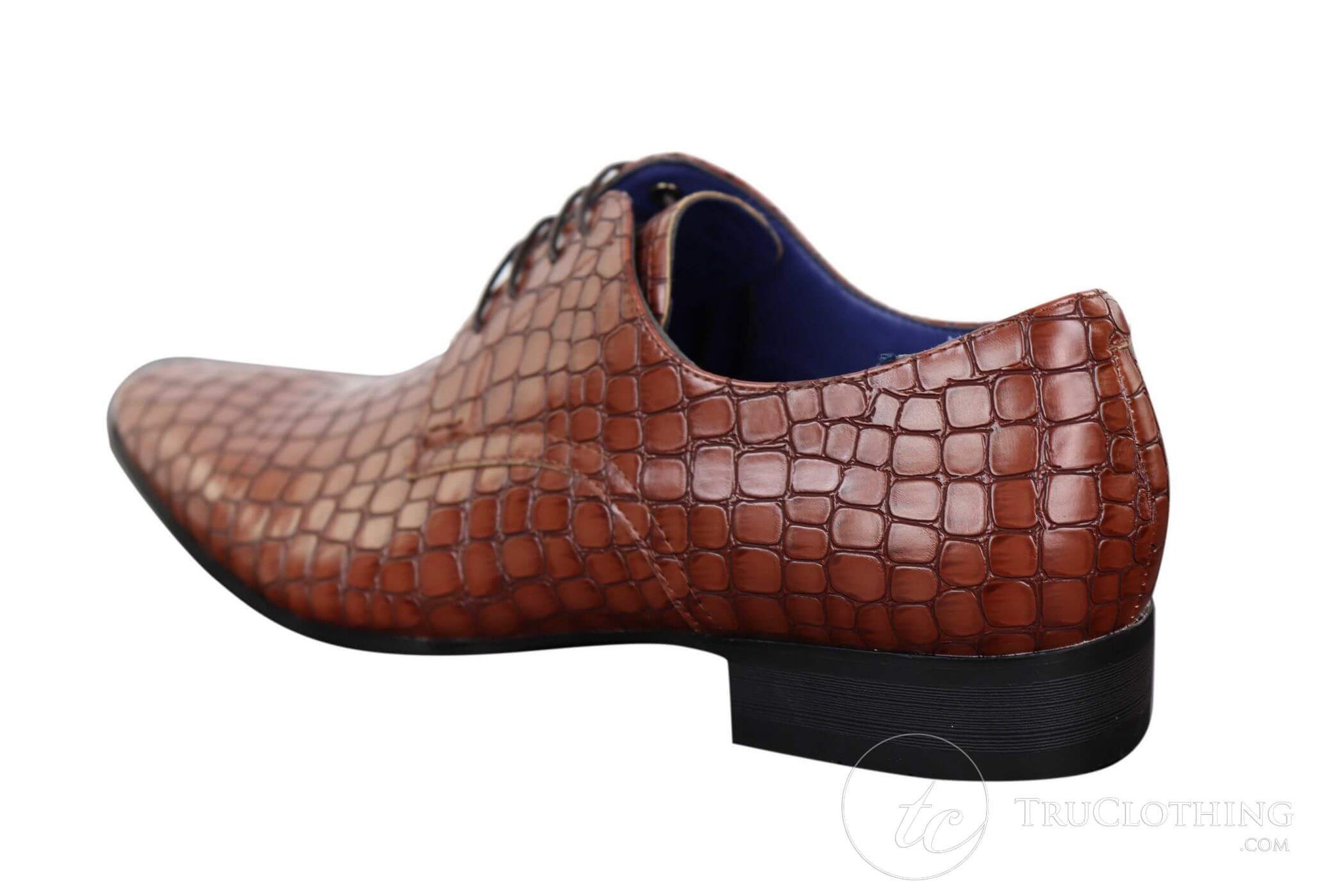 Mens Crocodile Skin Effect Shoes