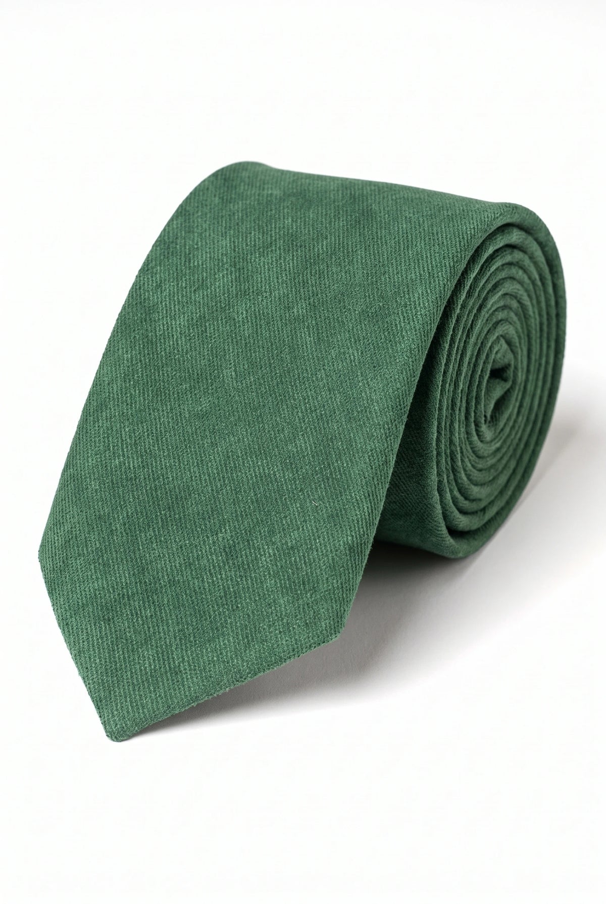Groene herendas met suède afwerking