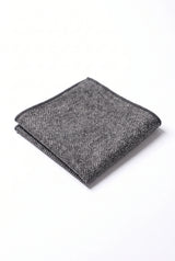 Grijze tweed pochet voor heren