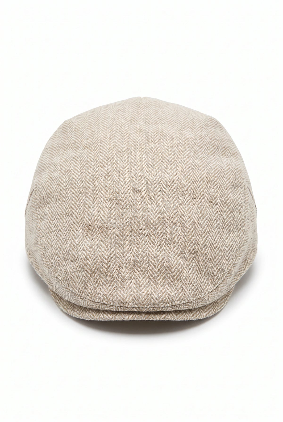 Beige klassieke platte pet voor heren