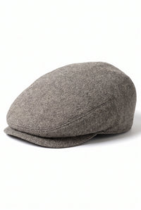 Khaki platte pet voor heren