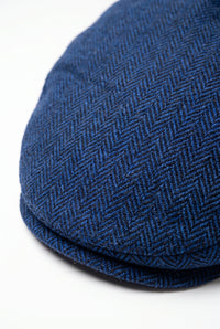 Klassieke platte pet voor heren in marineblauw