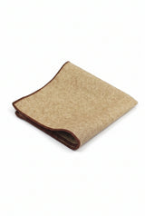Khaki tweed pochet voor heren