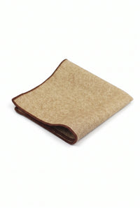 Khaki tweed pochet voor heren