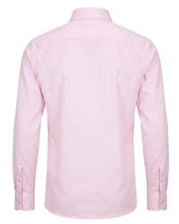 Herenoverhemd met lange mouwen en knoopsluiting - Roze