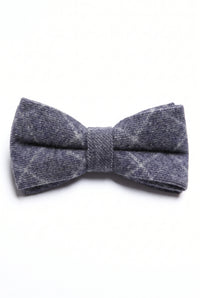 Herenstropdas van marineblauwe tweed